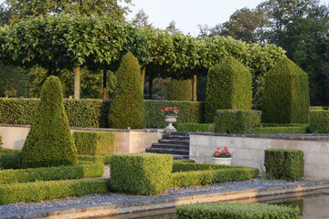 Fototapeta na wymiar Garden, Saint-Sauveur-en-Puisaye, Yonne, France