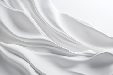 Obraz premium Texture de crème hydratante ou tissus en soie brillant sur fond blanc unis. 