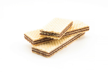 Wafers isolated on white background, with clipping path