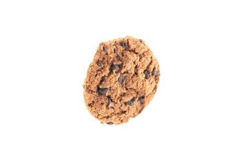 Cookie on white background, with clipping path