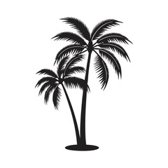 Minimalist Palm Tree Line Art  Simple and Modern Vector for Creative Projects