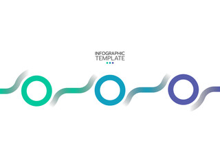 Business process. Timeline infographics with 3 steps, and options. Vector chart.