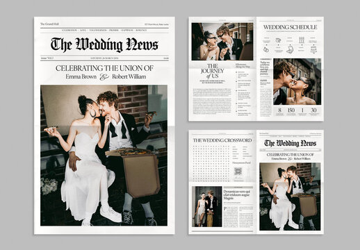 Wedding Newspaper Template