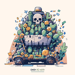  illustration for cinco de mayo celebration