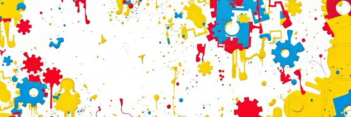 Fototapeta premium Shimmering Industrial Surfaces: An Abstract Canvas