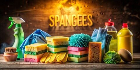 Low Light Cleaning Supplies: Sponges, Rags, Gloves, & More