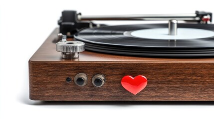 Vintage Phonograph Playing Nostalgic Love Song