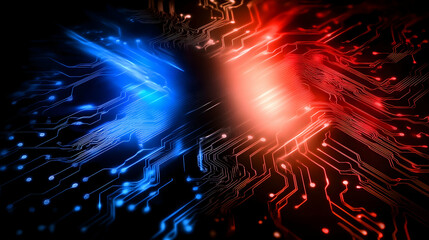 Abstract Circuit Board Technology Background