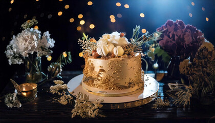 Fototapeta premium Gâteau de mariage