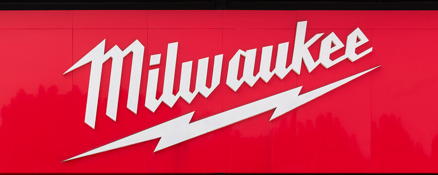 Light box billboard with logo Milwaukee Brand