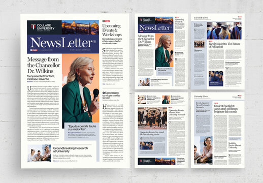Newsletter Newspaper Template