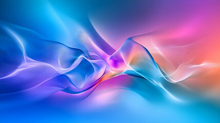 Obraz premium Abstract colorful waves, dynamic motion, vibrant background, ideal for technology or design