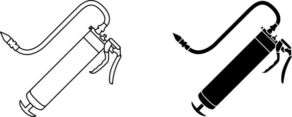Grease gun icon , vector illustration