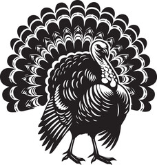 Turkey vector silhouette illustration design