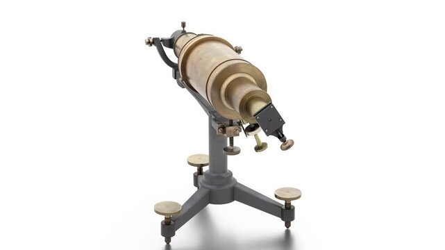 spectroscope on white background