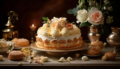 Fototapeta premium Gâteau d'anniversaire