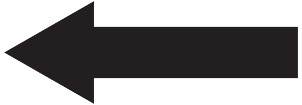 Long arrow. Black arrow pointing right. Black large arrow. Bold thine long arrow. Vector illustration