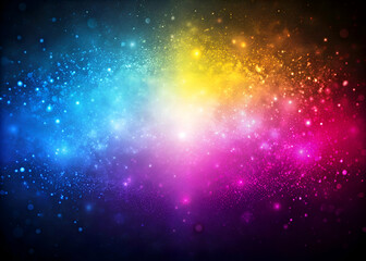 Naklejka premium Cosmic Dream. A Vibrant. Sparkling Fantasy Background