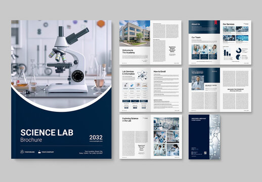 Science Lab Brochure Template