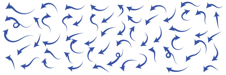 Set long  curve arrow icon vector . curve arrow icon set. long arrow icon set. curve arrow vector illustration.