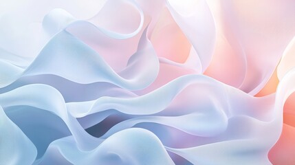 Obraz premium Pastel banner featuring flowing organic forms and subtle textured gradients, arranged in a clean, minimalist style for a modern look