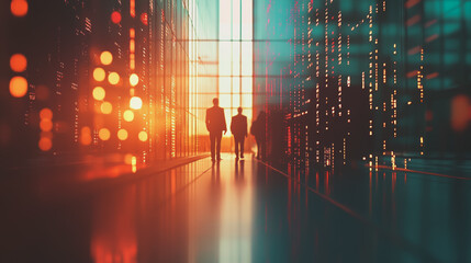 abstract professional business team people innovation connection of line from nail node to node on map background , networking concep