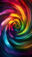 Fototapeta premium Generate an abstract background with swirling rainbow colors that evokes the energy and creativity 
