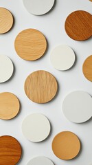 Elegant Minimalist white background with floating gold geometric shapes and subtle embossed textures evoking a clean high end design 