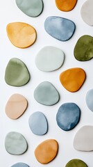 Elegant Subtle pastel watercolor washes blending shades of pale pink light aqua and sunny yellow with hints of metallic gold details 