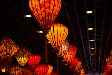 Decorative Chinese lanterns, traditional asian decoration