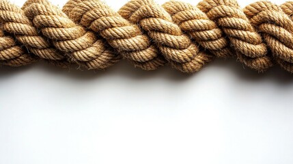 Obraz premium Rope on Solid Background