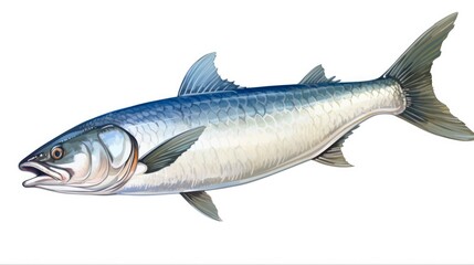 Tarpon Fish Mount - A Stunning Captured Moment of Underwater Sports Fishing in Ocean Water