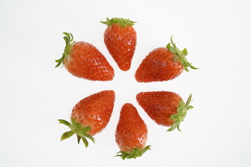 新鮮な朝取りイチゴ　章姫　大阪府産