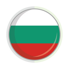 Obraz premium Bulgarian national flag shield Badge