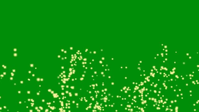 Glowing Firefly on Green Screen, Easy editable green screen video, high quality vector 3D illustration. Top choice green screen background