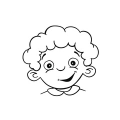 emotion avatar child boy sly flirts line