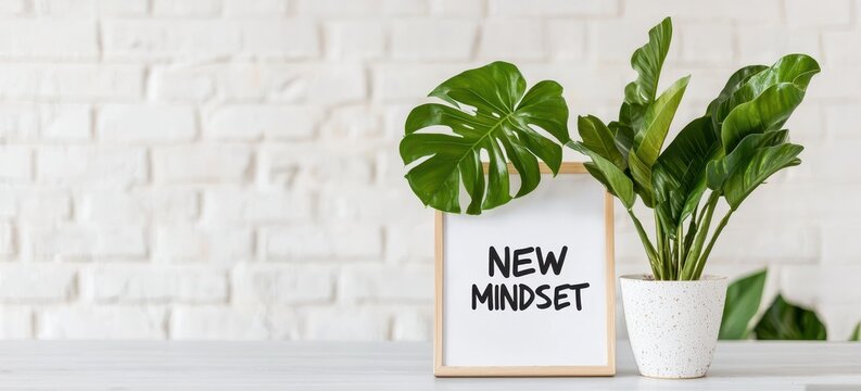 Transform your mindset a creative vision for motivation in an inspiring workspace