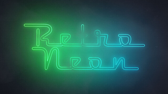 Retro Neon & Smoke Titles