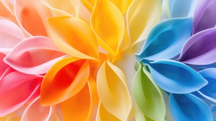 Colorful gradient noodles in abstract organic pattern for creative design inspiration,National Noodle Month