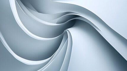 A sky gray design with soft curves and open spaces, conveying simplicity and elegance in a minimalist approach.