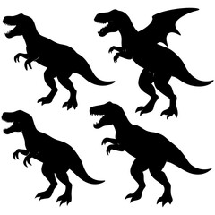 silhouettes of dinosaurs © Mahbub