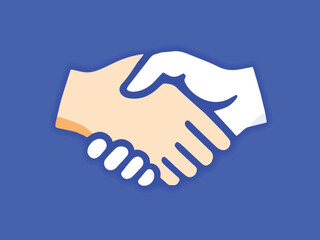 Obraz premium handshake icon vector illustration