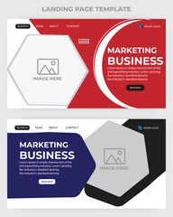 Marketing business landing page