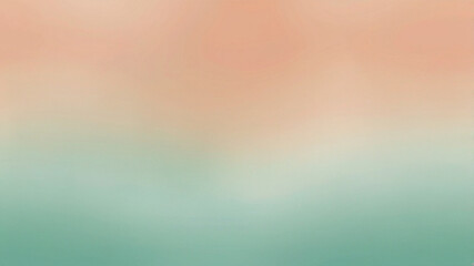 Obraz premium Pastel Peach and Mint Gradient Blur Background – Calm and Elegant Design