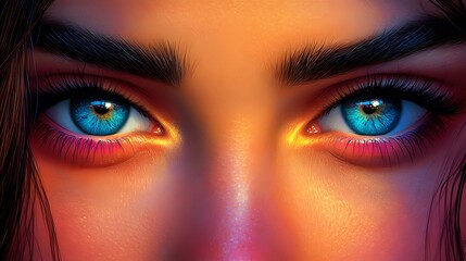 close up of eye with makeup