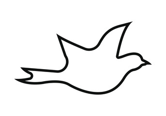 Black bird icons set.  logo,bird logo, icon. peace bird logo. bird logo in white background