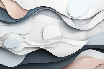 modern abstract background featuring layered shapes and muted colors, designed to convey a sense of professionalism and creativity in business contexts