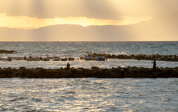 sunset over the sea