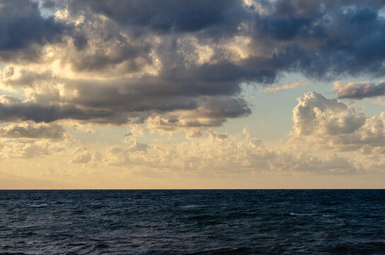 sunset over the sea