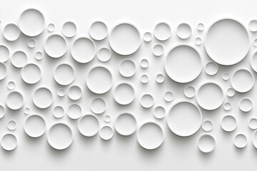 White plastic surface with round holes pattern texture and background , isolated on white background,  , copy space for text,